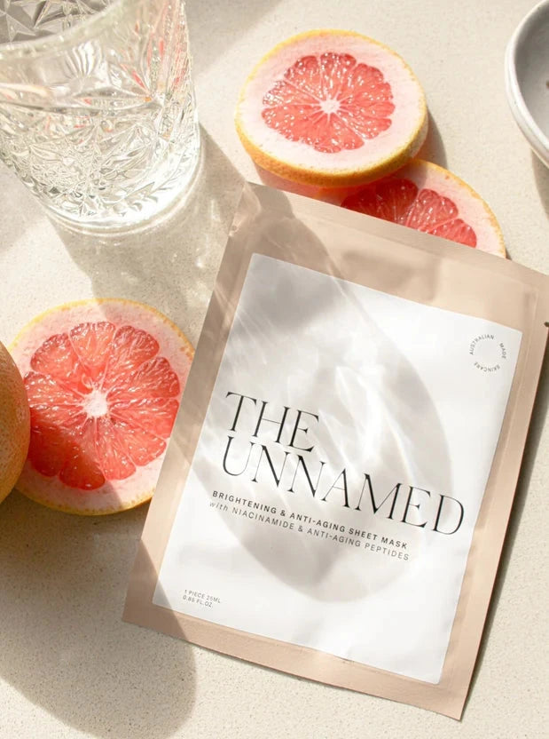 Brightening and Anti-Aging Sheet Mask - The Unnamed - Poppy Rose Flowers Brisbane