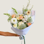 Soft and Natural Bouquet - Poppy Rose - Poppy Rose Flowers Brisbane