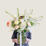 Soft and Natural Vase - Poppy Rose - Poppy Rose Flowers Brisbane