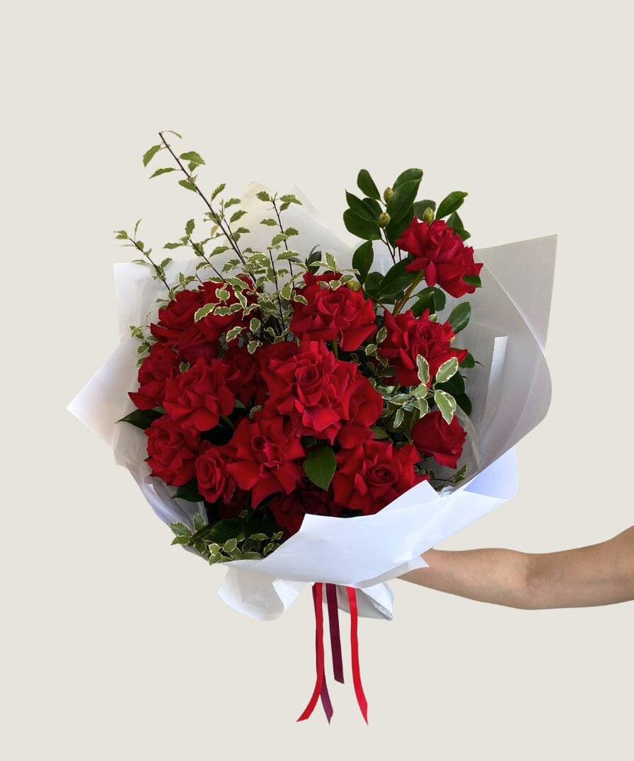 Timeless Love 24 Rose Bouquet - Poppy Rose - Poppy Rose Flowers Brisbane